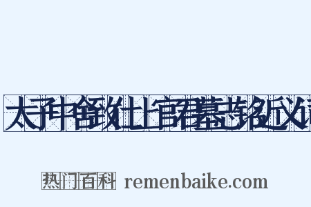 太子中舍致仕上官君墓志铭近义词是什么意思的图片